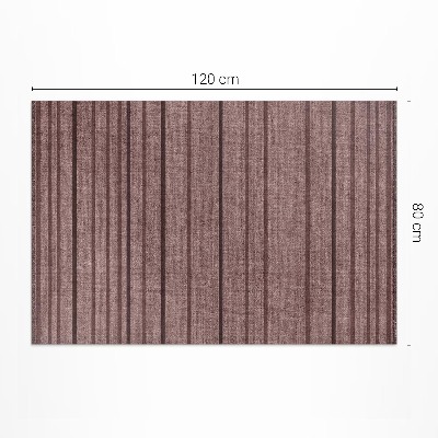 Vinyl vloerkleed Bruine strepen boho vintage stijl