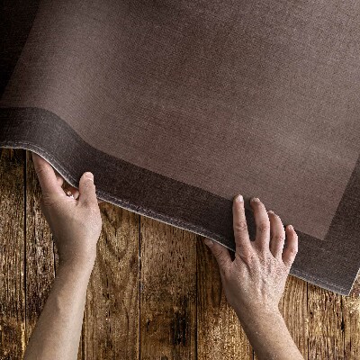 Vinyl vloerkleed Bruin frame klassiek stofpatroon