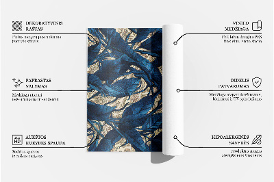 Vinyl tapijt Imitatiestof met zwart-witte driehoeken