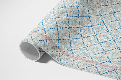 Vinyl tapijt Imitatiestof met regelmatige blauwe lijnen