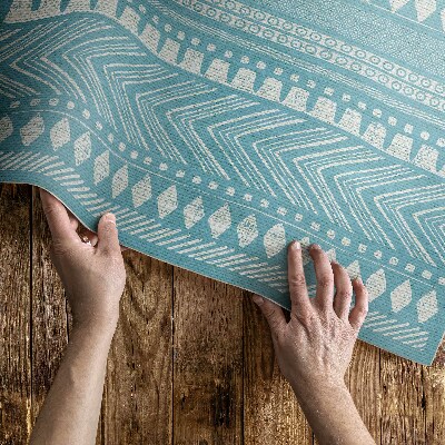 Vinyl vloerkleed Patroon Indiase textuur imitatiestof