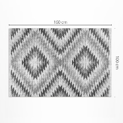 Vinyl vloerkleed Grijze imitatiestof met geometrisch patroon