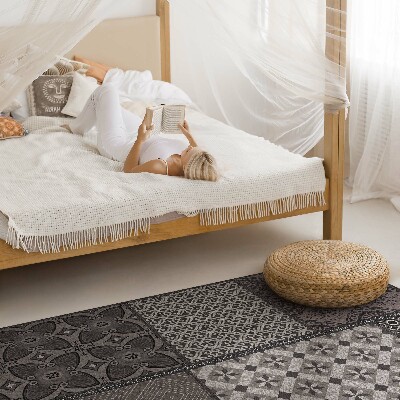 Vinyl tapijt Een combinatie van verschillende patronen, imitatiestof