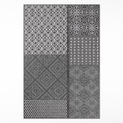 Tapijt vinyl Mix van verschillende patronen van imitatiestof