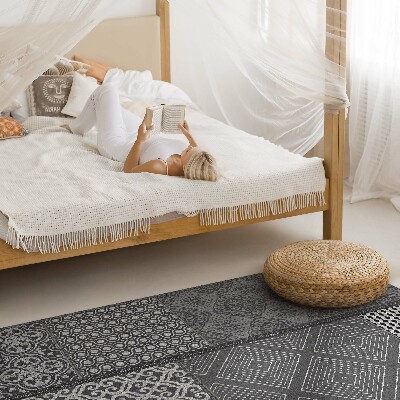 Tapijt vinyl Mix van verschillende patronen van imitatiestof