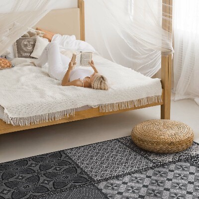 Vinyl vloerkleed Een mix van patronen, imitatiestof