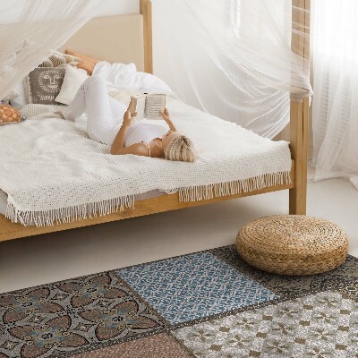 Vinyl tapijt Mix van patronen, imitatiestof