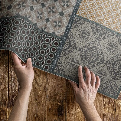 Tapijt vinyl Verschillende texturen van imitatiestof