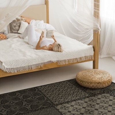 Vinyl vloerkleed Combinatie van meerdere patronen, imitatiestof