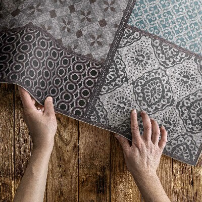 Vinyl tapijt Combinatie van patronen, imitatiestof