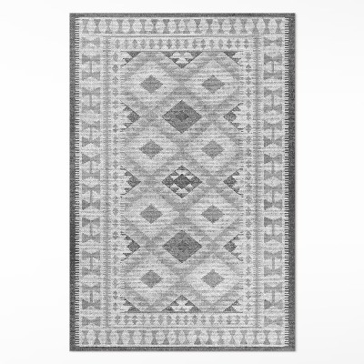 Vinyl tapijt Grijze ruiten imitatiestof