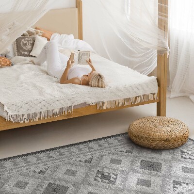 Vinyl tapijt Grijze ruiten imitatiestof