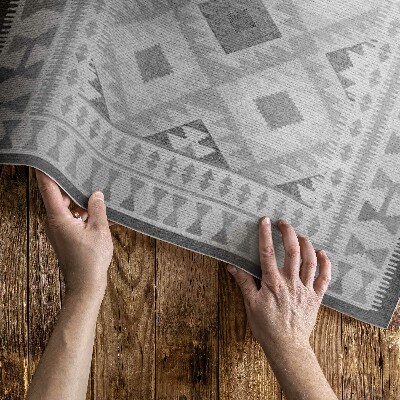 Vinyl tapijt Grijze ruiten imitatiestof