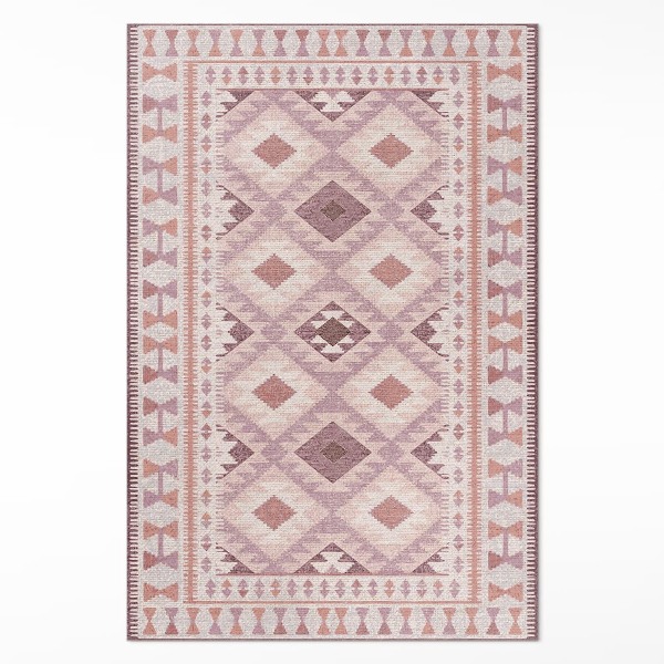 Vinyl tapijt Lichtroze imitatiestof met diamant