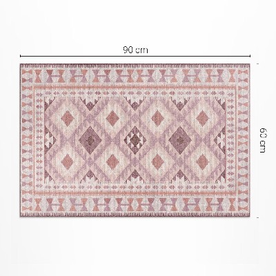 Vinyl tapijt Lichtroze imitatiestof met diamant