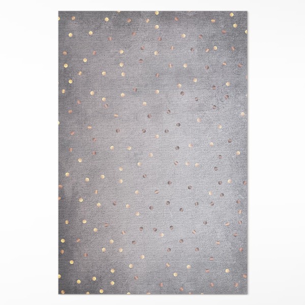 Vinyl tapijt Lichte en donkere stippen op een grijze textuur
