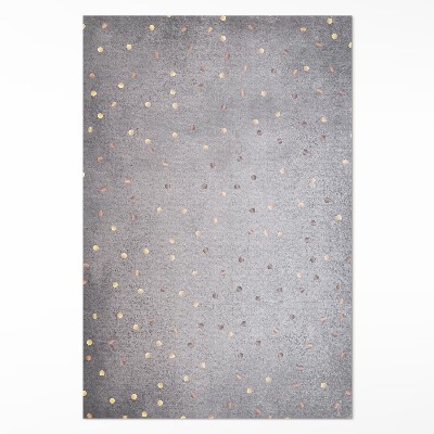 Vinyl tapijt Lichte en donkere stippen op een grijze textuur