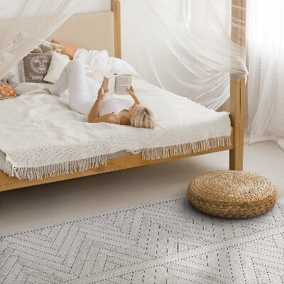 Vinyl vloerkleed Visgraatplanken, licht parket