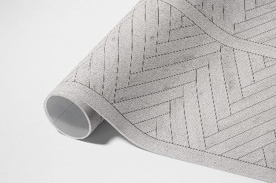 Vinyl vloerkleed Visgraatplanken, licht parket