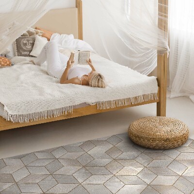 Vinyl tapijt Kubussen, de indruk van ruimte, marmer