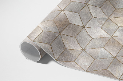 Vinyl tapijt Kubussen, de indruk van ruimte, marmer