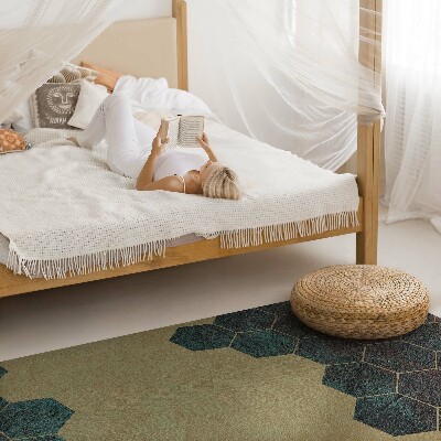 Vinyl tapijt Betonnen zeshoeken modern ontwerp