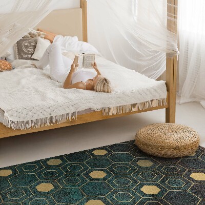 Tapijt vinyl Hexagonaal patroon modern ontwerp