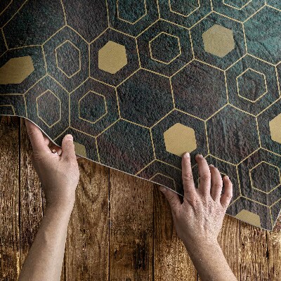 Tapijt vinyl Hexagonaal patroon modern ontwerp