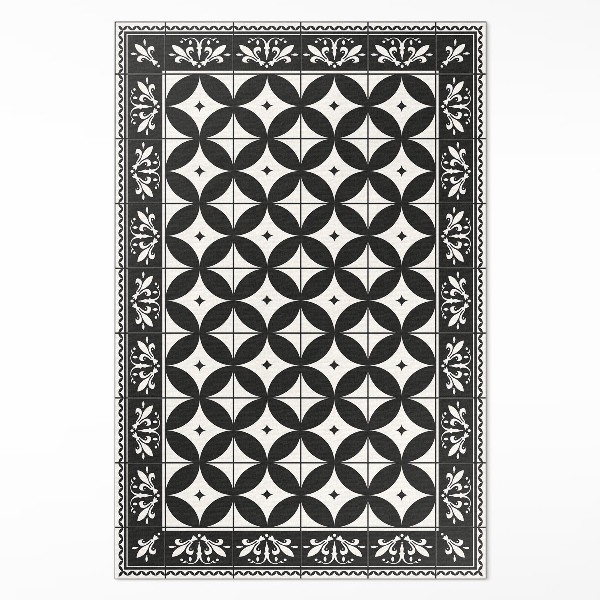 Vinyl tapijt Cirkels in Spaanse mozaïektegels