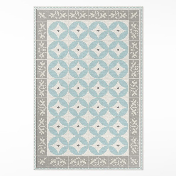 Tapijt vinyl Tegels en cirkels pastel trendy mozaïek