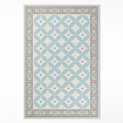 Tapijt vinyl Tegels en cirkels pastel trendy mozaïek