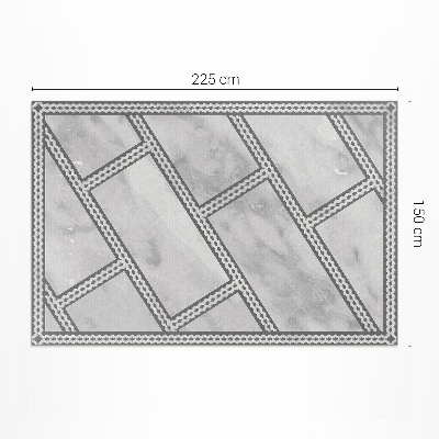 Tapijt vinyl Decoratieve lichte marmeren tegels