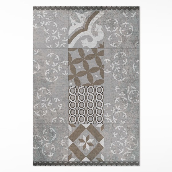 Vinyl vloerkleed Decoratieve tegels oude tegels