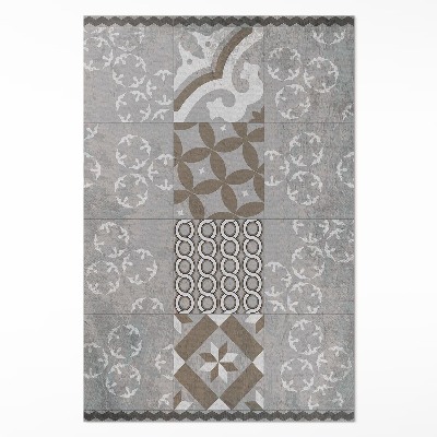 Vinyl vloerkleed Decoratieve tegels oude tegels