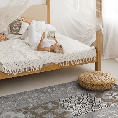 Vinyl vloerkleed Decoratieve tegels oude tegels