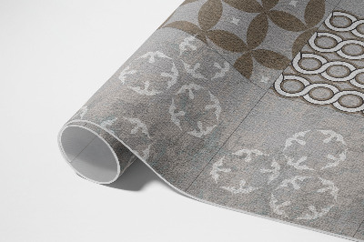 Vinyl vloerkleed Decoratieve tegels oude tegels