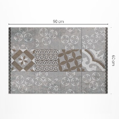 Vinyl vloerkleed Decoratieve tegels oude tegels