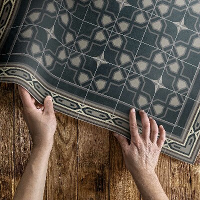 Vinyl tapijt Geometrische sterren oud mozaïek