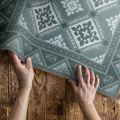 Tapijt vinyl Geometrie en ornament decoratief mozaïek