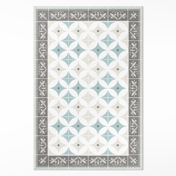 Vinyl vloerkleed Scandinavische cirkels pastel mozaïek