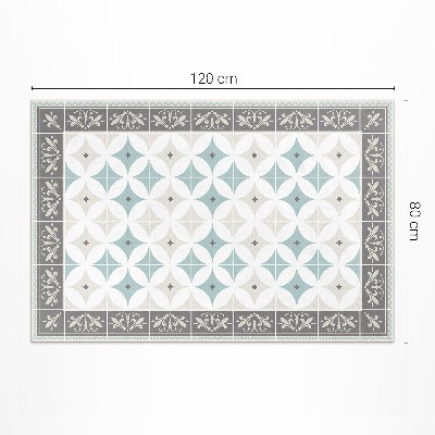 Vinyl vloerkleed Scandinavische cirkels pastel mozaïek