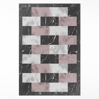 Vinyl tapijt Marmeren kubus modieuze mozaïek