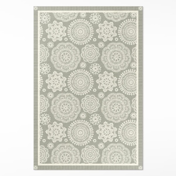 Vinyl vloerkleed Bloemenmandala's decoratief boho-patroon
