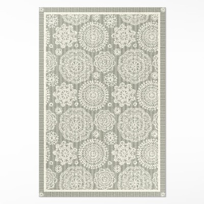 Vinyl vloerkleed Bloemenmandala's decoratief boho-patroon