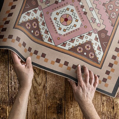 Tapijt vinyl Marokkaans ontwerp geometrisch ornament