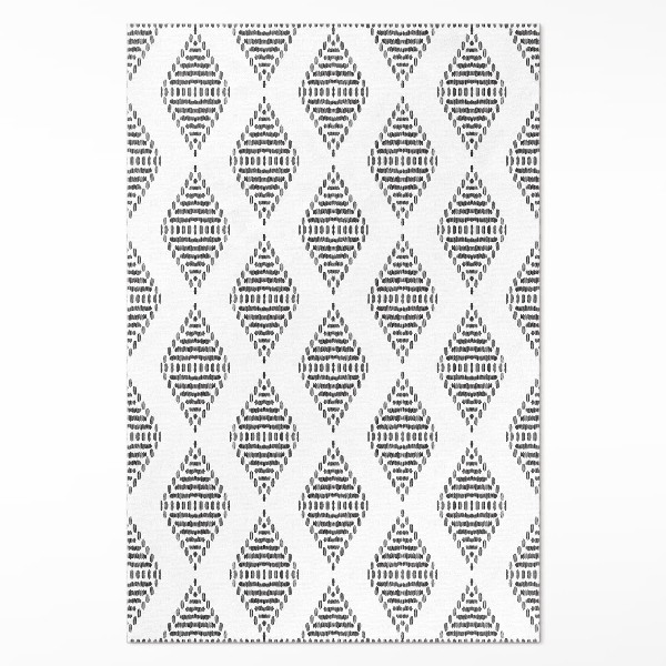 Tapijt vinyl Geometrisch ruitvormig Indiaas patroon