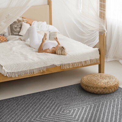 Vinyl vloerkleed Geometrische ruitvormige designlijnen