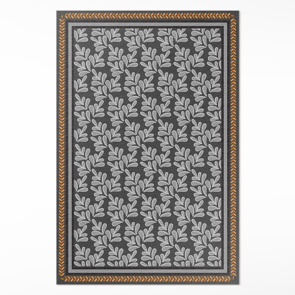 Tapijt vinyl Bloemenvlecht met plantenmotief