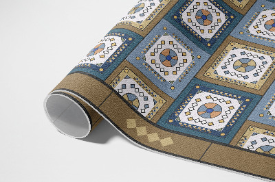 Tapijt vinyl Geometrisch kubuspatroon in retrostijl