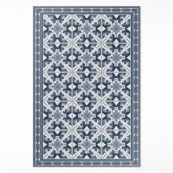 Tapijt vinyl Geometrische ruitvormige decoratieve tegels